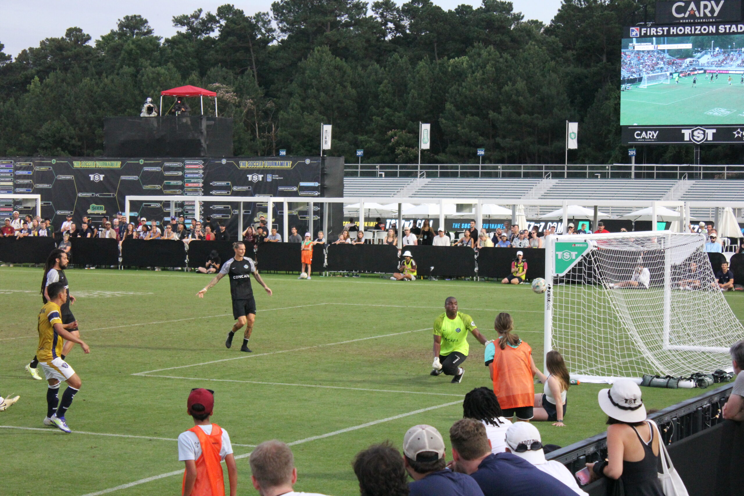 Shot off the post